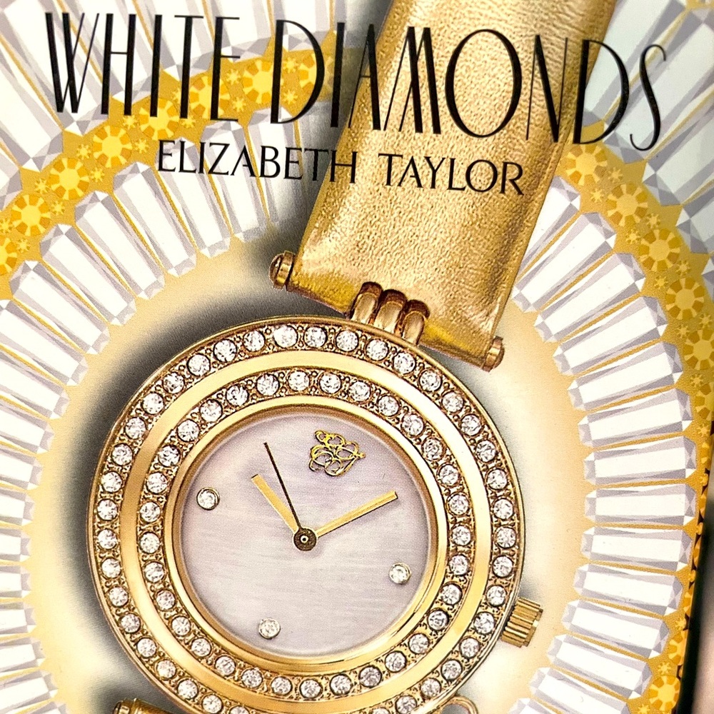 White Diamonds Elizabeth Taylor watch New.